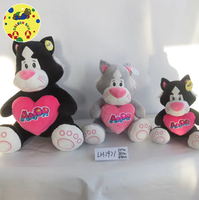 Ours en peluche doux et moelleux « Je t'aime » décoré d'un cœur rouge, adorable jouet en peluche, cadeau romantique pour la Saint-Valentin