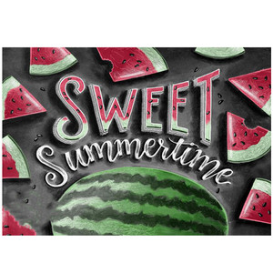 Bán buôn 5D dưa hấu thư vẫn cuộc sống sơn kim cương công cụ trang trí nội thất sơn kim cương - Product Image 1