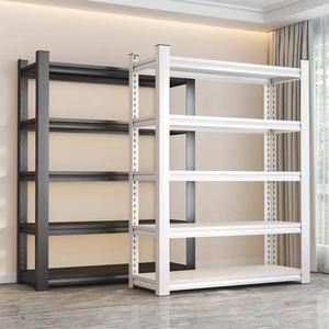 Scaffalatura per Magazzino a 6 Ripiani, Portata 150 kg, Nera, Antipolvere e Antiumidità, Installazione a Incastro - Product Image 5