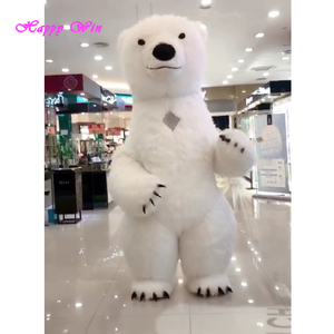 3 M Màu Nâu Và Trắng Inflatable Trang Phục Đi Bộ Linh Vật Polar Bear Costume - Product Image 3