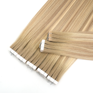 Cinta Adhesiva Invisible para Extensiones de Cabello Humano, Trama de Mariposa Marrón, Extensiones de Cabello Humano con Cinta Adhesiva Natural - Product Image 5