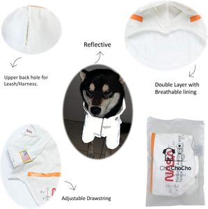 Qiqu Proveedor Personalizado, Nuevas Chaquetas Impermeables Reflectantes de la <span class=keywords><strong>NASA</strong></span>, Disfraz Impermeable para Perros, Ropa de Calle Elegante para Cachorros - Product Image 5