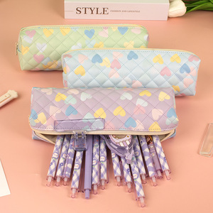 Venta al por mayor precioso estuche de lápices de corazón decorado con forro impreso lleno de <span class=keywords><strong>Girlhood</strong></span> - Product Image 5