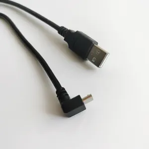 Kustom USB 2.0 AM Sampai 90 Derajat/Kanan/Sudut Atas 5Pin B Kabel Sudut Atas Micro USB