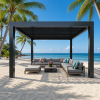 Pergola Bioclimatique Moderne en Aluminium à Lames Orientables et Gazebo de Jardin 2025 – Grande Vente, Tailles Personnalisables