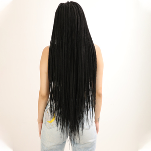 Best-selling Non-glued Full Lace Closed Wig with Three <strong>Braids</strong> Long Hair Chemical Fiber Dyed <strong>Braid</strong> Crochet <strong>Braid</strong> SM9333 - Product Image 2