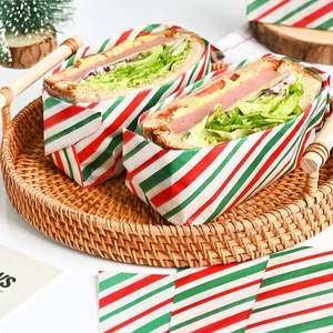 Hot Selling New Design Waxed Deli <b>Paper</b> Sheets Greaseproof Food Wrapping Bread/Sandwich <b>Paper</b> Wraps/Basket Liner for Cookie Use - Product Image 6