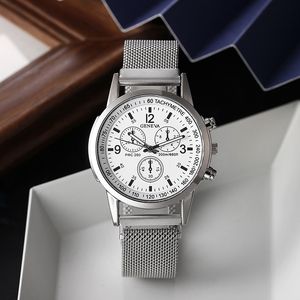 Nuevo Reloj de Pulsera de Cuarzo para Hombre, Estilo Ejecutivo, Correa de Hierro, Diseño Clásico y Creativo, con Calendario, Venta al por Mayor - Product Image 3