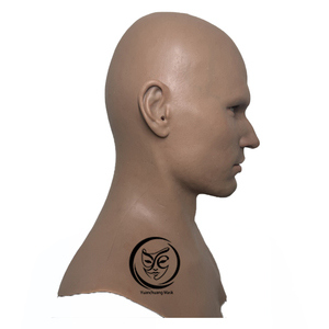 Masques en silicone réalistes fabriqués à la main en usine, haute simulation, couvre-chefs masculins, pour films, cosplay, fêtes, Halloween, masques faciaux ultra-réalistes - Product Image 5