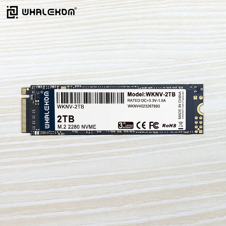 WHALEKOM M.2 NVMe SSD 128 ГБ 256 ГБ 512 ГБ 1 ТБ 2 ТБ Внутренний твердотельный жесткий диск 2280