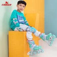 Chaussures de patinage à roulettes réglables pour enfants avec roulements ABEC-7 et roues lumineuses clignotantes pour garçons, filles, tout-petits et patineurs débutants