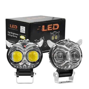 Hot selling led motorcycle light flashing colorful owl for motorcycle spotlight