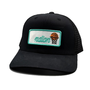 Casquette Trucker OEM Vietnam Factory personnalisée avec logo tissé, maille 6 panneaux, visière pré-courbée, respirante, style Hip Hop, réglable avec fermeture Snapback - Product Image 1