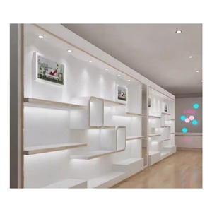 Soporte de exhibición de pared para Centro Comercial personalizado, muebles de tienda minorista para <span class=keywords><strong>vitrina</strong></span> cosmética y escaparate - Product Image 1