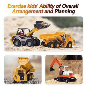 Kim loại xe tải, máy xúc đào, máy kéo xe ủi Diecast xe, sandbox xe đồ chơi, Nhiệm Vụ nặng nề xây dựng trang web chơi thiết lập - Product Image 4
