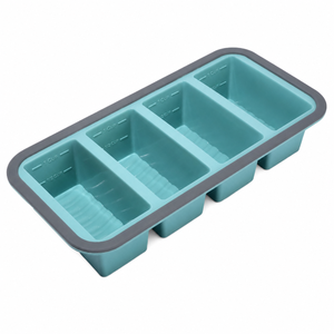Barquette de congélation en silicone résistante à la chaleur, best-seller, 4 compartiments, pour la conservation des aliments à la maison - Product Image 1