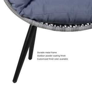 YOHO Offre Spéciale chaise d'oeuf suspendue extérieure de style contemporain chaise de support simple de rotin de patio de jardin moderne pour l'extérieur - Product Image 3