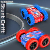 Voiture télécommandée Spider pour enfants, double face, à dérive 360°, avec lumières électriques et musique