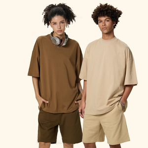 MT2757 T-shirts vierges surdimensionnés en coton 100% de haute qualité, 230 g/m², personnalisables à faible MOQ OEM, pour hommes et femmes - Product Image 1