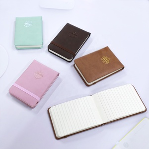 Miễn phí Mẫu A7 nhỏ Memo Pads biểu tượng tùy chỉnh PU da xé túi nhật ký với ban nhạc đàn hồi - Product Image 5