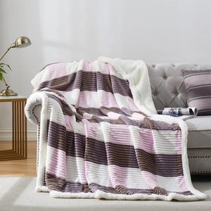 Manta de Lana del Fabricante, Tamaño Personalizado, Diseño a Cuadros, Jacquard Sólido, Gruesa, Súper Suave, de Franela, Felpa, Reversible, de Terciopelo - Product Image 6