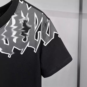 Camiseta de Manga Corta con Cuello Redondo, 100% Algodón, Corte Holgado para Hombre, con Logotipo Personalizado, Ropa Casual de Verano |   Diseño Exclusivo - Product Image 3