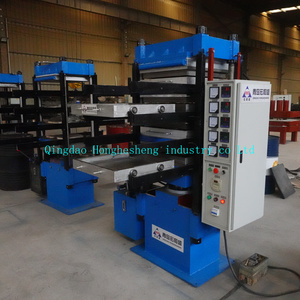 EPDM + SBR gạch cao su lưu hóa không độc hại phòng tập thể dục sàn Mat lưu hóa Máy ép - Product Image 2