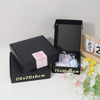 Échantillon gratuit Boîte d'avion ondulée pliée de couleur rose avec logo personnalisé Boîte d'expédition Boîte de papier