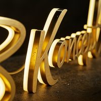 COMPRE AHORA Letrero Redondo con Letras Abatibles de 4 pies con Diseño Kaws, Letreros Electrónicos LED de Acrílico 3D con Logotipo Personalizado, Letreros de Neón para Exteriores
