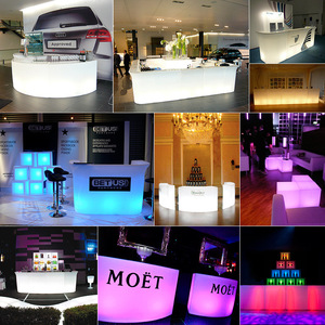 Barra de Bar Iluminada, Impermeable, de Plástico, para Montar en la Pared, Diseño Moderno para Bares y KTV, Luz de Siete Colores, Esquina de Lujo - Product Image 4