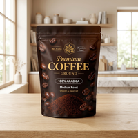 Sacs Doypack à valve personnalisés pour café moulu torréfié, emballage alimentaire refermable avec fermeture éclair