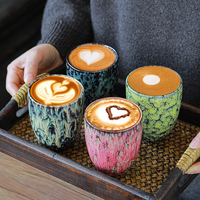 Tasse à café en céramique, café café café tasses à Latte Restaurant cuisine Bar tasse à thé Vintage tasse à café maison bureau poterie