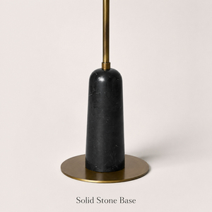 Modern Arc Floor Lamp Frosted Glass Globe Stone Base Brass Finish living room floor lamp hotel floor lamp OEM ODM Custom <b>Light</b> - Product Image 4