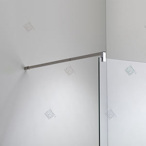 Nouvelle <span class=keywords><strong>paroi</strong></span> <span class=keywords><strong>de</strong></span> <span class=keywords><strong>douche</strong></span> <span class=keywords><strong>coulissante</strong></span> sans cadre NEUX European 2026 avec porte <span class=keywords><strong>coulissante</strong></span> en verre trempé transparent et étagère intégrée - Product Image 4