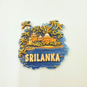 Imanes de Resina Pulida en 3D de la Isla de Sri Lanka, Duraderos, con Paisaje Tropical, Recuerdo de Viaje, Decoración para el Hogar, Regalo - Product Image 4