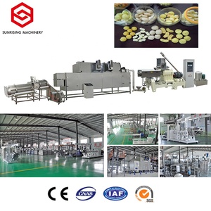 Bonne vente 100 kg/h-1000 kg/h Ligne de production de collations soufflées au maïs extrudé comprenant un mélangeur et des machines à clé de <span class=keywords><strong>four</strong></span> de cuisson - Product Image 4