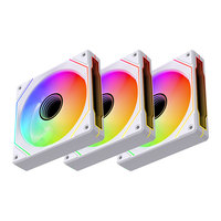 Ventilateur de refroidissement ARGB AntarcChill Infinity Mirror Design à haut débit d'air avec contrôle PWM pour PC de jeu de bureau, refroidisseur de boîtier d'ordinateur en plastique