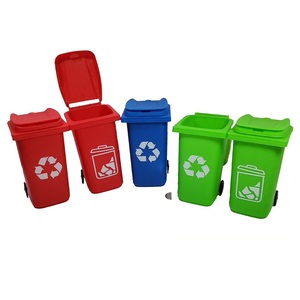 Mini Garbage Trash Can & Recycling Bin Pencil Holder Storage Container Desk Organizer for Office Home or School