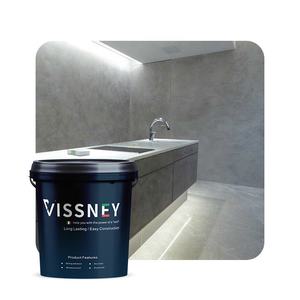 Peinture acrylique d'intérieur Vissney pour béton, <span class=keywords><strong>texture</strong></span> de stuc, revêtement liquide pour finitions murales extérieures classiques - Product Image 4