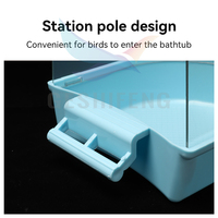 Salle de bain en plastique pour perroquet et canari, maison de bain d'oiseau pour Cage royaume-uni