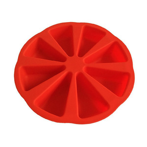 Molde de silicona de grado alimenticio al por mayor con 8 cavidades, engrosado, antiadherente, para hornear, para scones, pasteles, pizza, pan, postres, muffins, OPP - Product Image 4