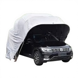 Abri de voiture pliable rétractable en acier inoxydable sur mesure, à installation rapide, avec revêtement en poudre, imperméable, conçu pour une utilisation en extérieur - Product Image 1