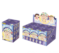 Lot de 18 boîtes en gros – Pendentifs en peluche Anime Waigua Crayon Shin-chan Série Bonne Nuit – Jouets en boîte mystère pour cadeau et collection
