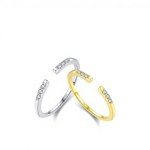 Anillo Vintage <span class=keywords><strong>de</strong></span> <span class=keywords><strong>Plata</strong></span> <span class=keywords><strong>de</strong></span> Ley S925 Chapado en Oro para Mujer, Joyería con Circonita Brillante, Regalo, Circonita Cúbica 5A - Product Image 6