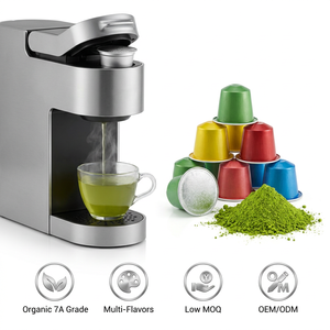 Cápsulas de Matcha Latte Instantáneo Premium, Deliciosas y Nutritivas, Preparación Sencilla, Mezcla Fría o Caliente, Vitalidad Pura - Product Image 1