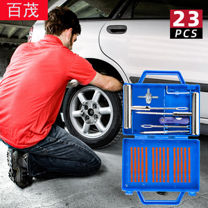 Tire Repair <b>Kit</b> 23Pcs Metal <b>Tool</b> Set For Car <b>Motorcycle</b> Vehicle Emergency Fix - Product Image 2