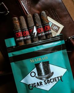 Fabricant d'emballages de cigares à tabac en plastique à zip-lock personnalisés Contrôle de l'humidité bidirectionnel Humidificateur Humidificateur Humidor Pouch Bag - Product Image 5