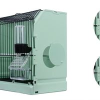 Cage de présentation écologique pour oiseaux, idéale pour les expositions et la photographie - Portable pour canaris, pinsons et petits oiseaux