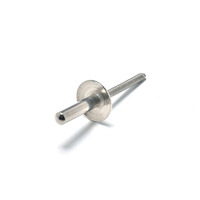 Rivets aveugles à tête fraisée de type ouvert en acier inoxydable/acier avec mandrin, finition naturelle/zinguée, certifiés CE ISO9001, 3.2mm-6.4mm