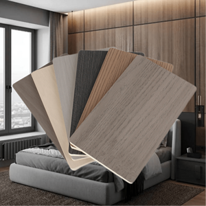 1220X2440/ 2600/ 2800/ 3000mm Panneau de fibre de mur plat d'intérieur décoratif placage de bois de charbon de bois de bambou - Product Image 1